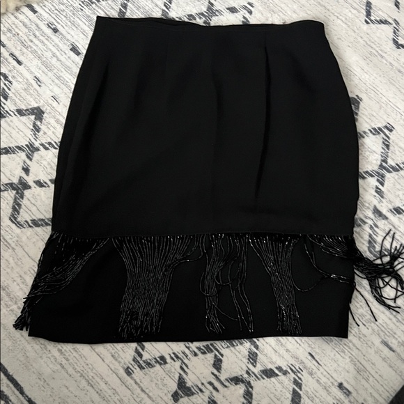 Vintage Chetta B Elegant Fringe Skirt - Picture 6 of 7